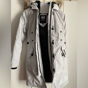 Canada Goose Kensington Parka Silver Birch (Light Gray), XS